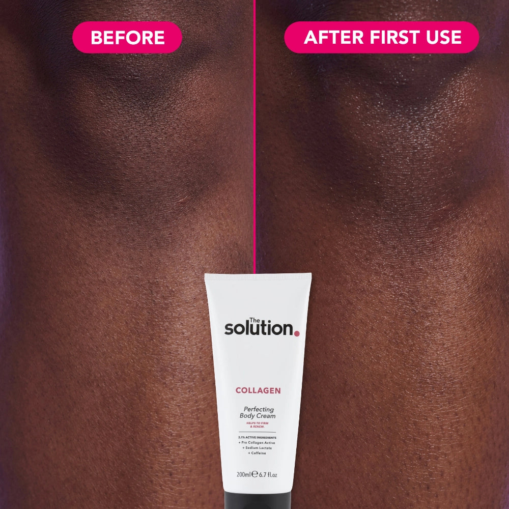 Collagen Perfecting Body Cream before and after first use results