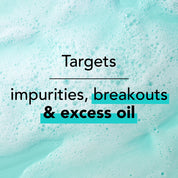 Targets impurities, breakouts and excess oil